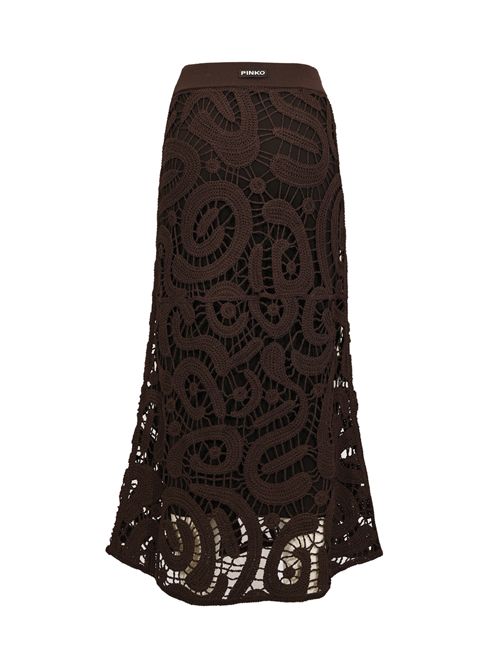 Gonna midi Maestrale in crochet geometrico di viscosa PINKO | 106353 A354M05